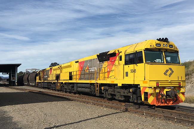 Loaded Aurizon coal train makes its first delivery for AGL