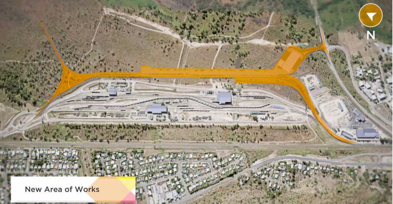 Map of new works for Stuart Intermodal Facility